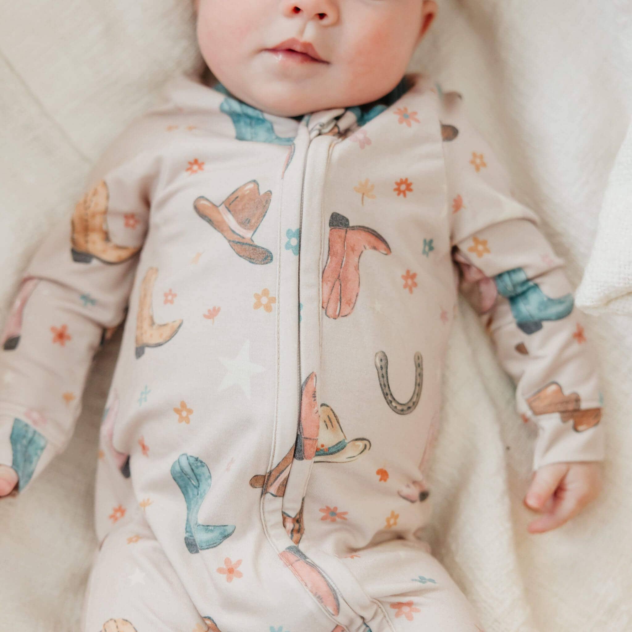 Copper Pearl - Wholesale Sleepsuit - Baby - Zip-Up Footie Pajama - Cheyenne3