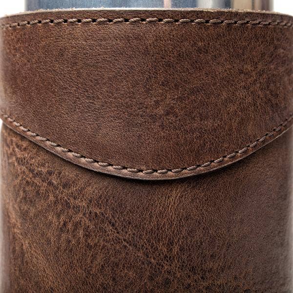 Mission Mercantile Leather Goods - Wholesale Drink Huggers & Koozies - Campaign Leather Can Koozie