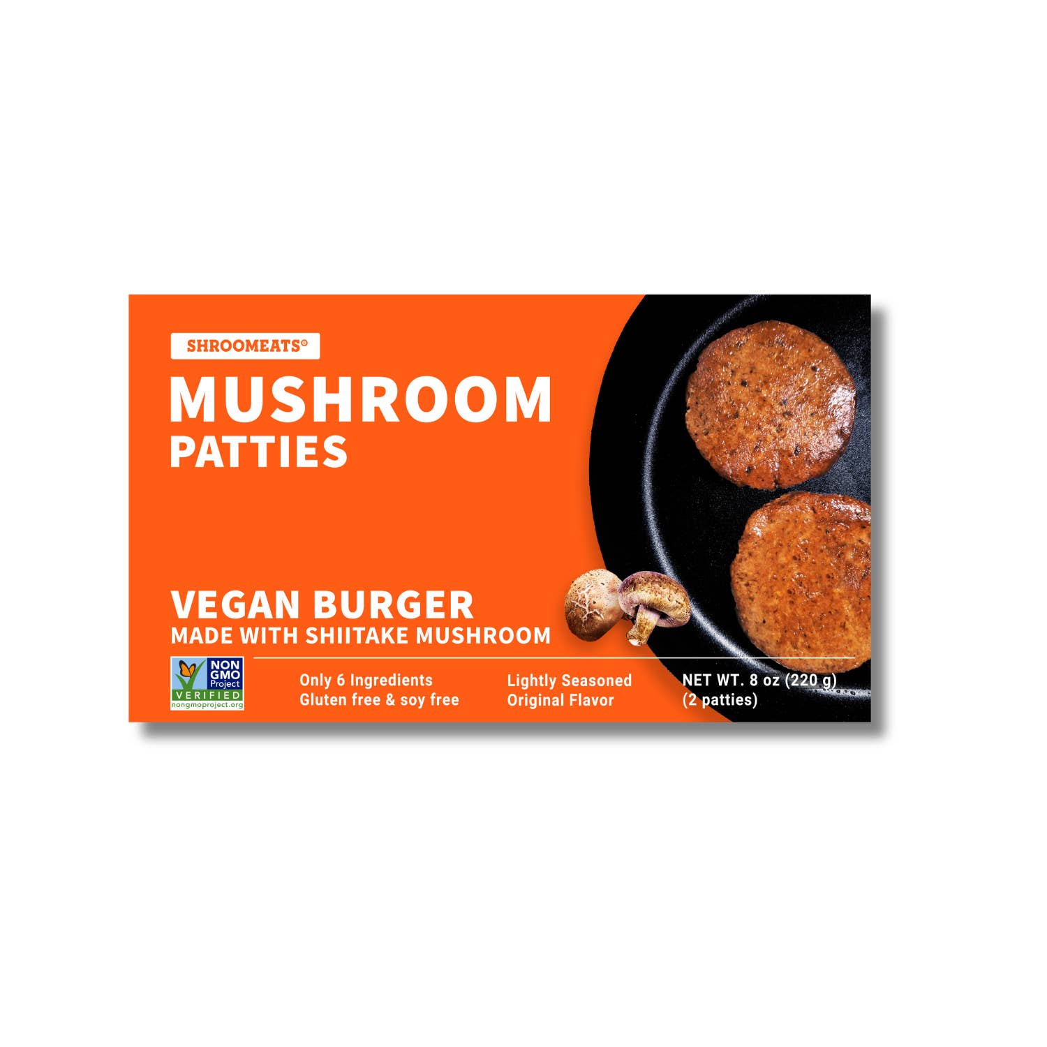 Shroomeats® - Wholesale Shelf-stable prepared meal - Shroomeats® Mushroom Patties : Vegan Burger