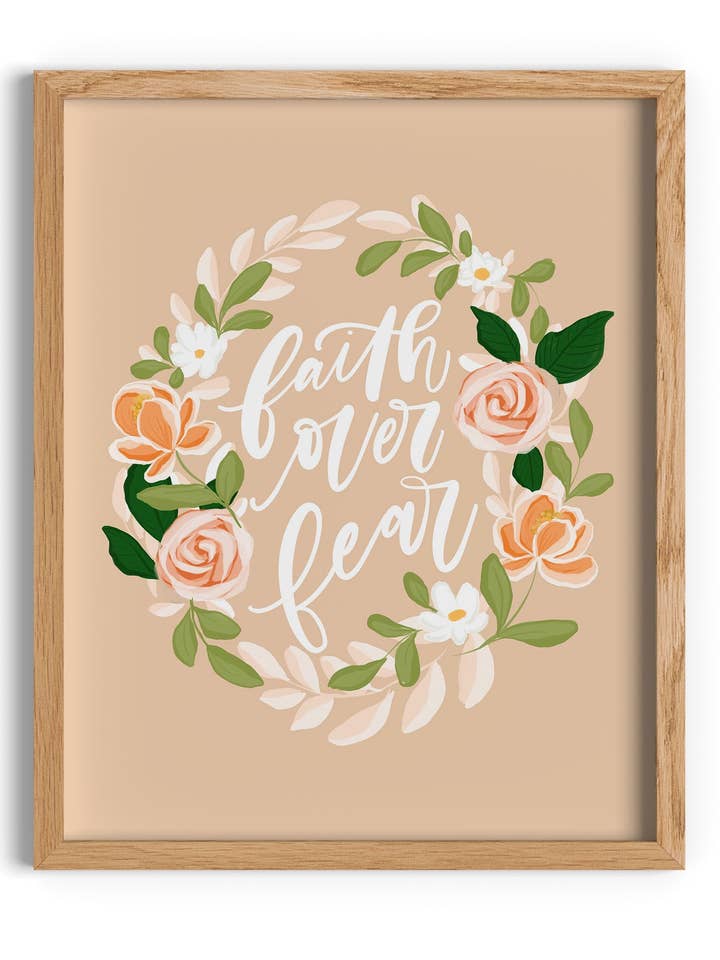 Faith Over Fear for wholesale by Isabela Schielke Studio
