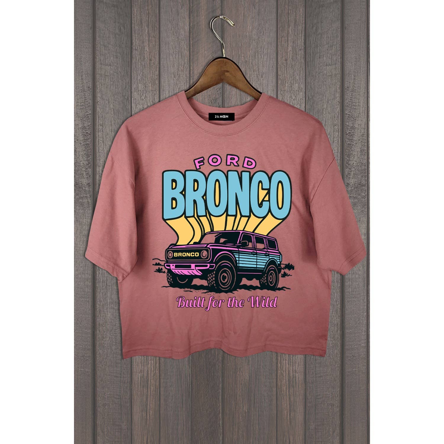 2&moon – wholesale Screen printed t-shirt – Women′s – FORD BRONCO BUILT FOR THE WILD2