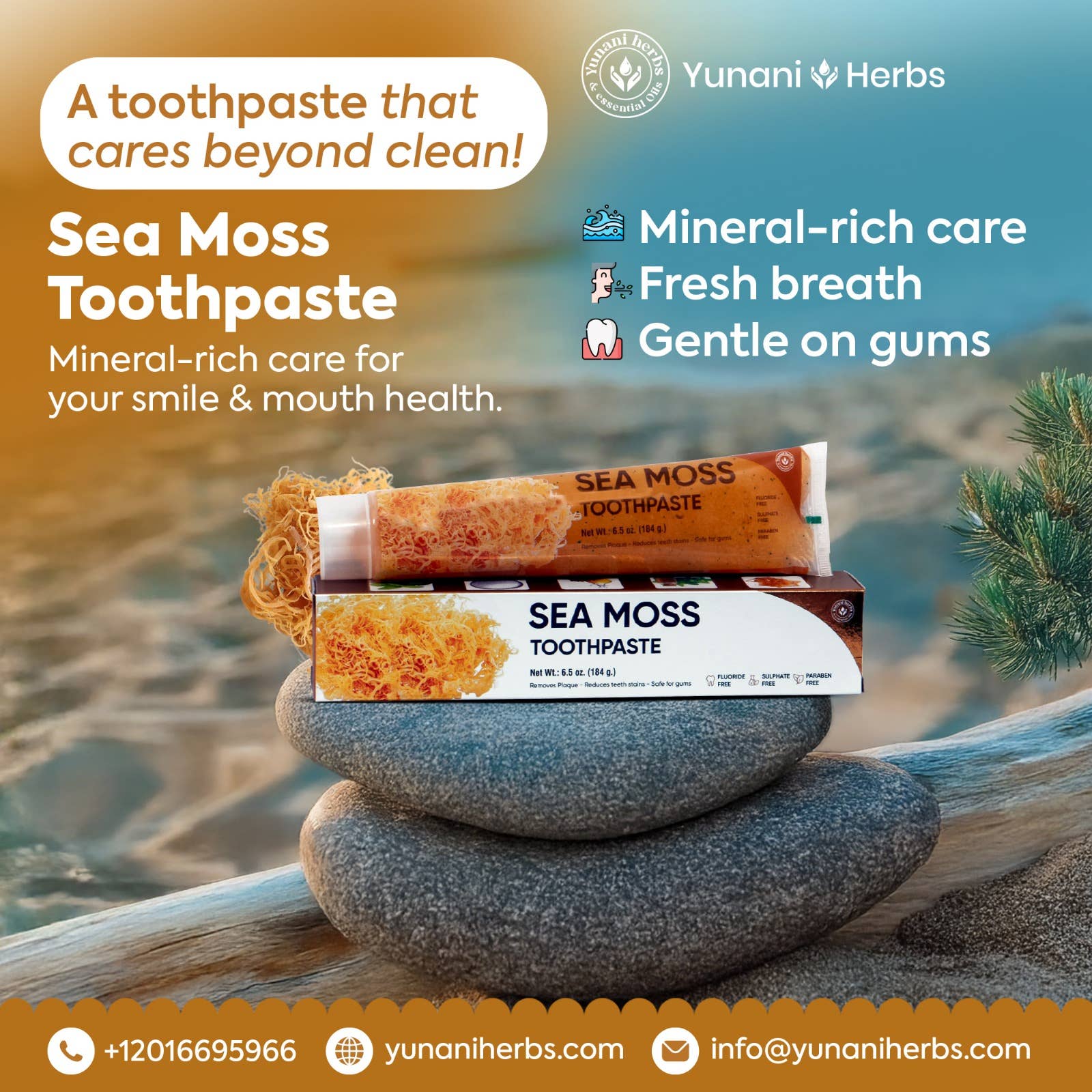 Yunani Herbs & essential Oils - Wholesale Toothpaste - Yunani Sea Moss Toothpaste