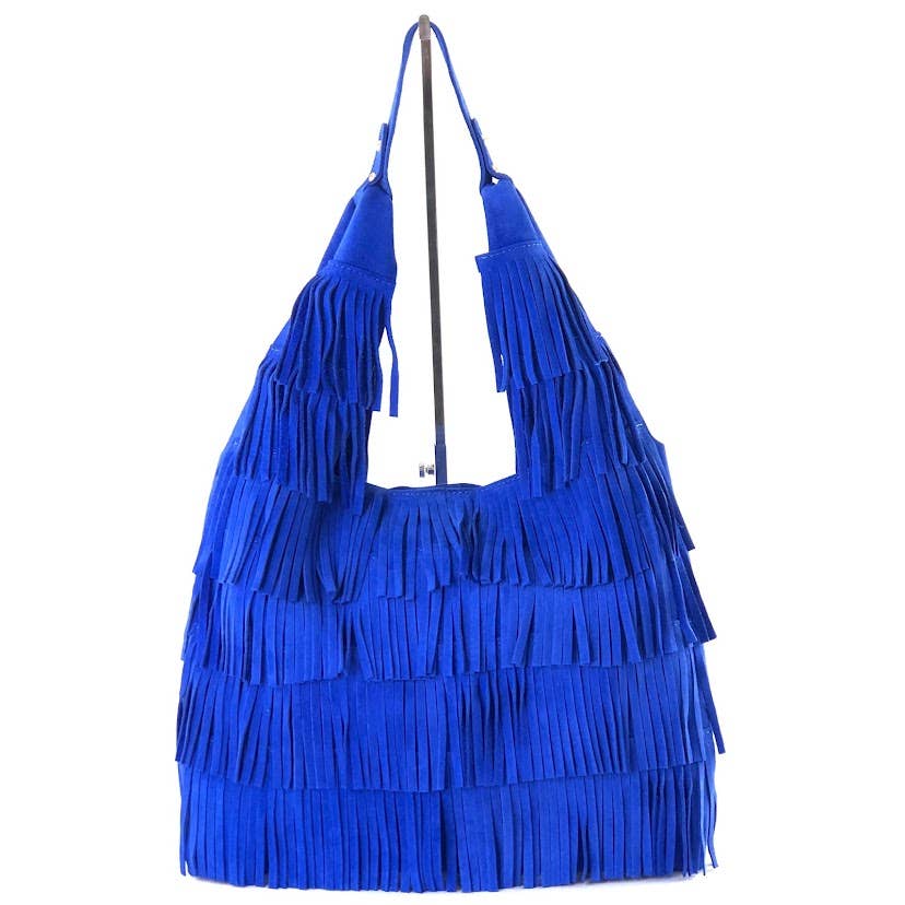 MILANO AMOUR – Großhandel Tragetasche – Damen – ANNABELLE Wildleder-Fransen-Shopper10