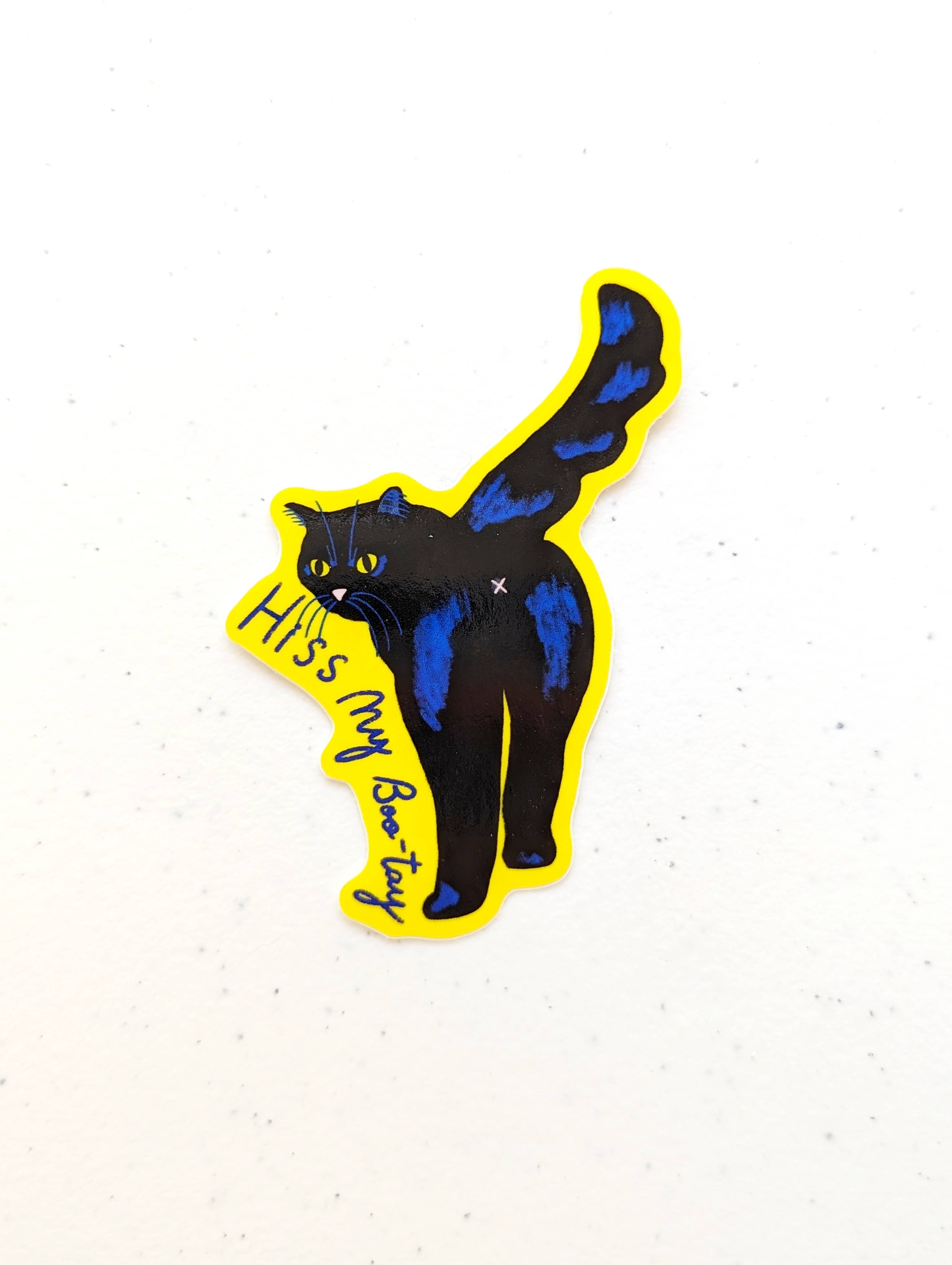 Aria Studio Crafts - Wholesale Sticker - Black cat " Hiss my Bootay "