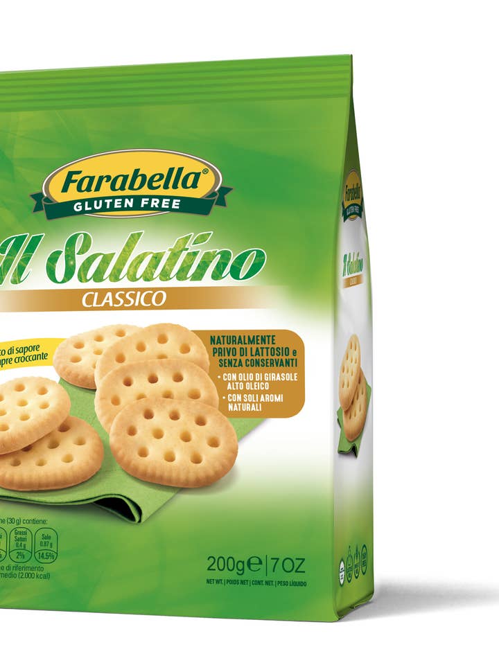Glutenfria kex 200 g x 6, tillverkade i Italien för wholesale av Farabella