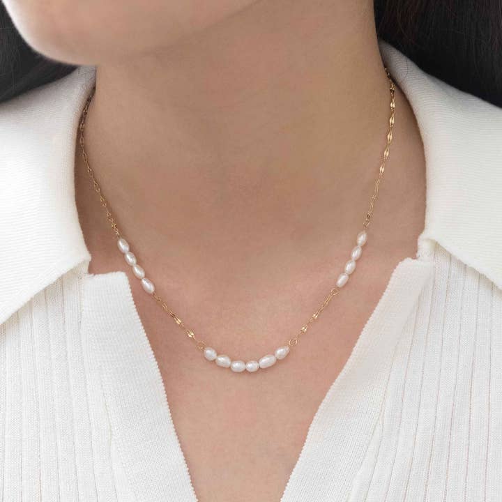 Lovoda - Wholesale Beaded/Pearl Necklace - Laguna Pearl Necklace