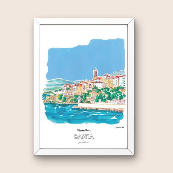 JOG | Maison d’éditions - Wholesale Art Print - Poster - Fafacomey - Bastia - Old Port1