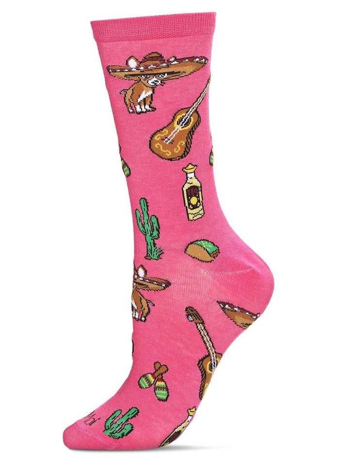 Fiesta Fun Bamboo Blend Crew Sock for wholesale by Infinity Classics International Inc.