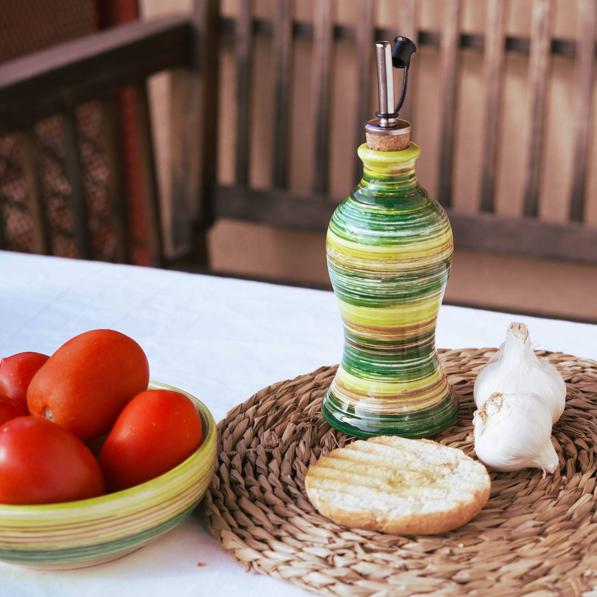 Alfar Tierra Cocida - Wholesale Oil/Vinegar Dispenser - Handmade Ceramic Oil Bottles 300ml - Made in Spain4