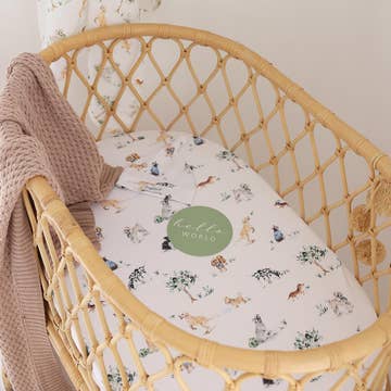 Bassinet Sheet / Change Pad Cover - Dog Park Bassinet Sheet / Change Pad Cover - Dog Park