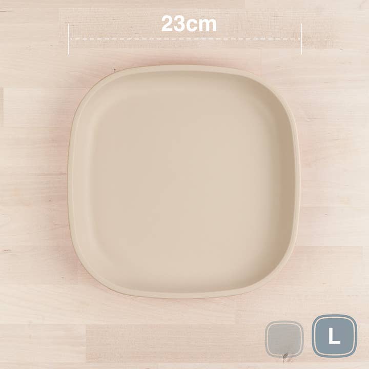 Re-Play Large Flat Plate - Sand for wholesale by The World of Good