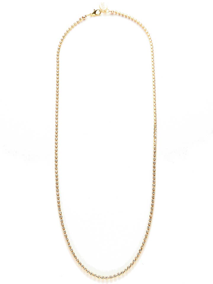 Peak Rhinestone Chain Layering Necklace for wholesale by Julio Designs