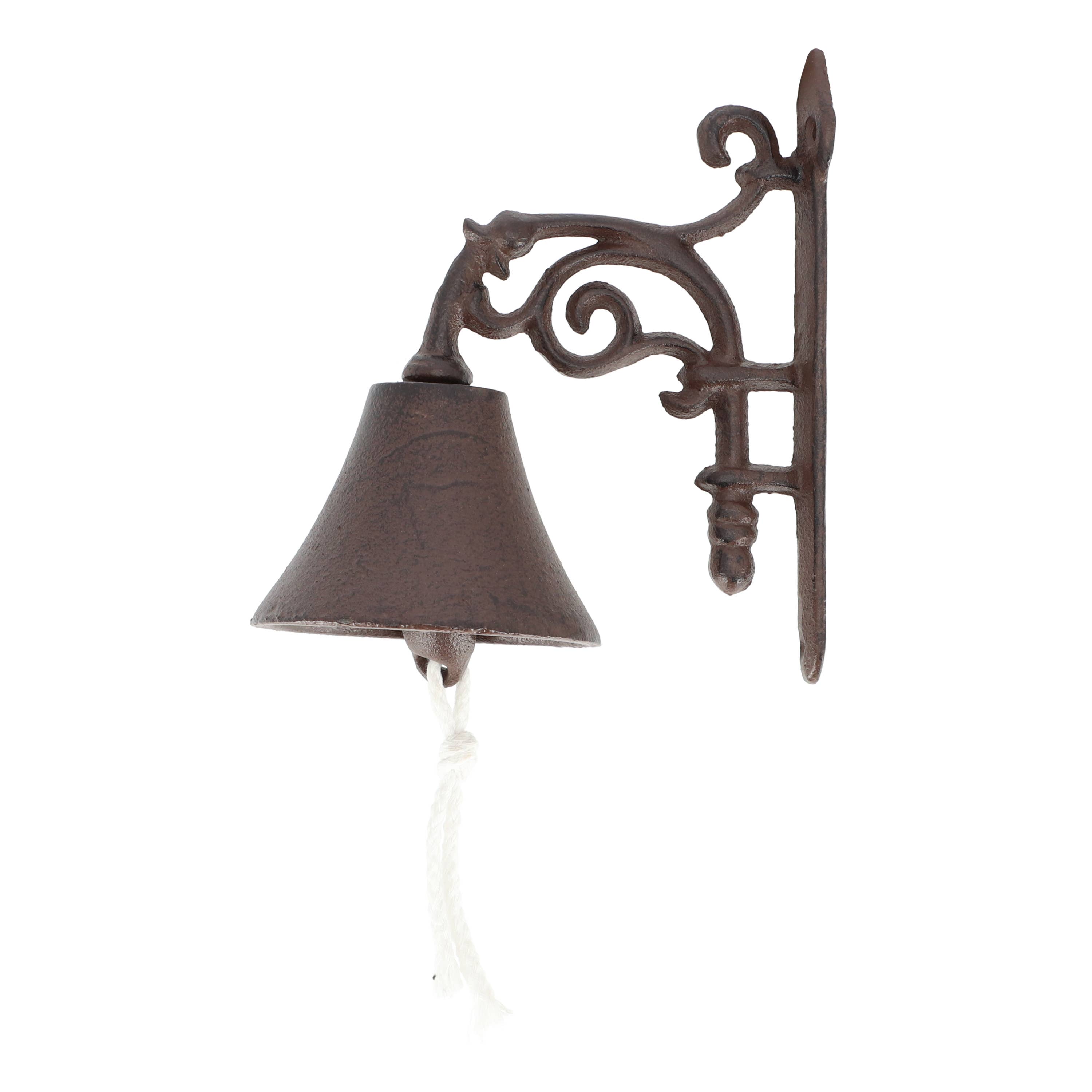 Esschert Design USA - Wholesale Bell - Scroll Design Doorbell, Cast Iron, Antique Brown2