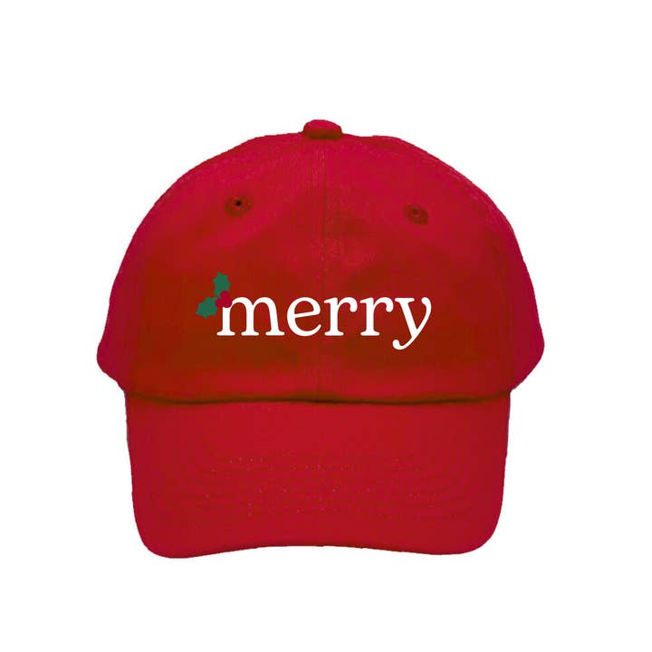 MERRY Baseball Hat (Baby, Youth) for wholesale by Bits & Bows
