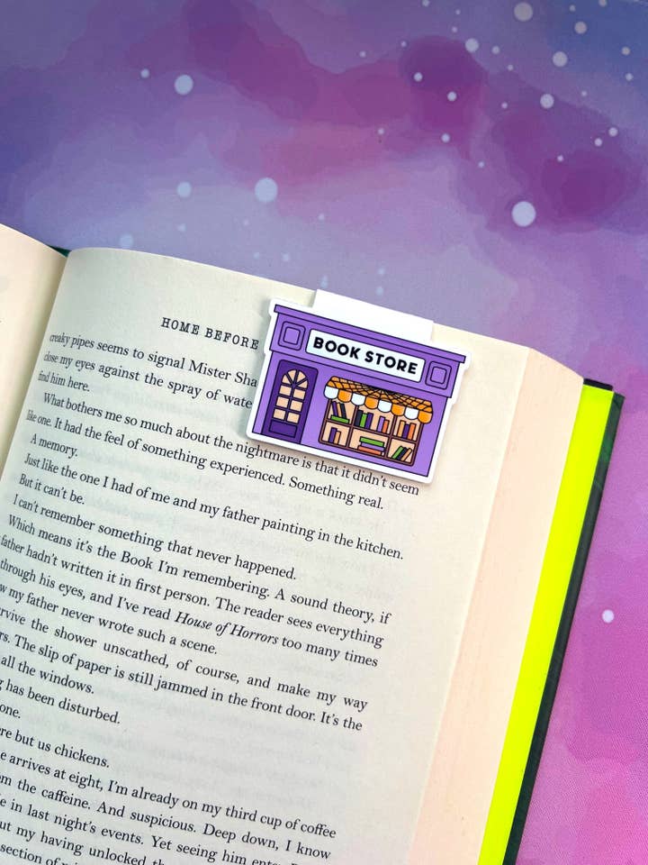 Halloween Bookstore Magnetic Bookmark for wholesale by Starfalled Pages