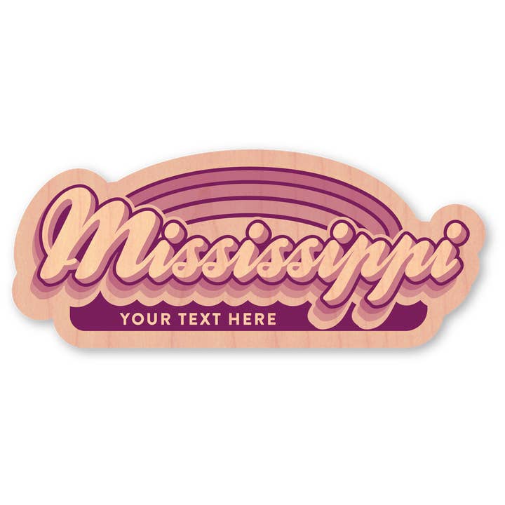 Mini Wood Sticker - Mississippi Retro Name and other Purchase Wholesale elvis purses. Free Returns & Net 60 Terms on Faire trending on Faire.