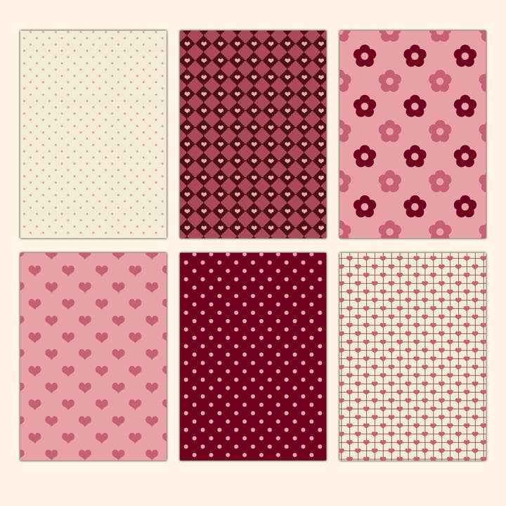 Valentine days crafting paper for wholesale by Annie's paper studio