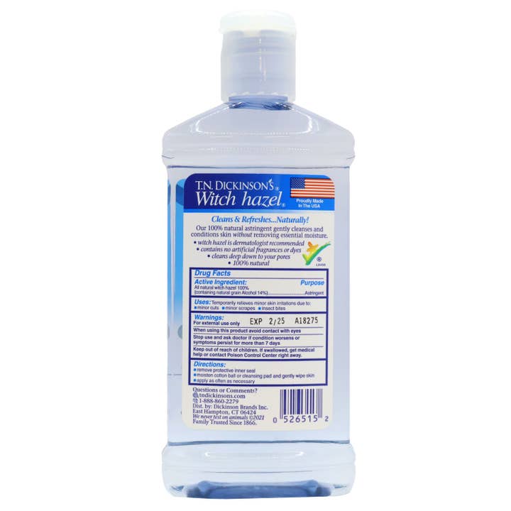 KT Supply – wholesale Facial Toner – Dickinson Witch Hazel Astringent for Face Body 8 Oz.