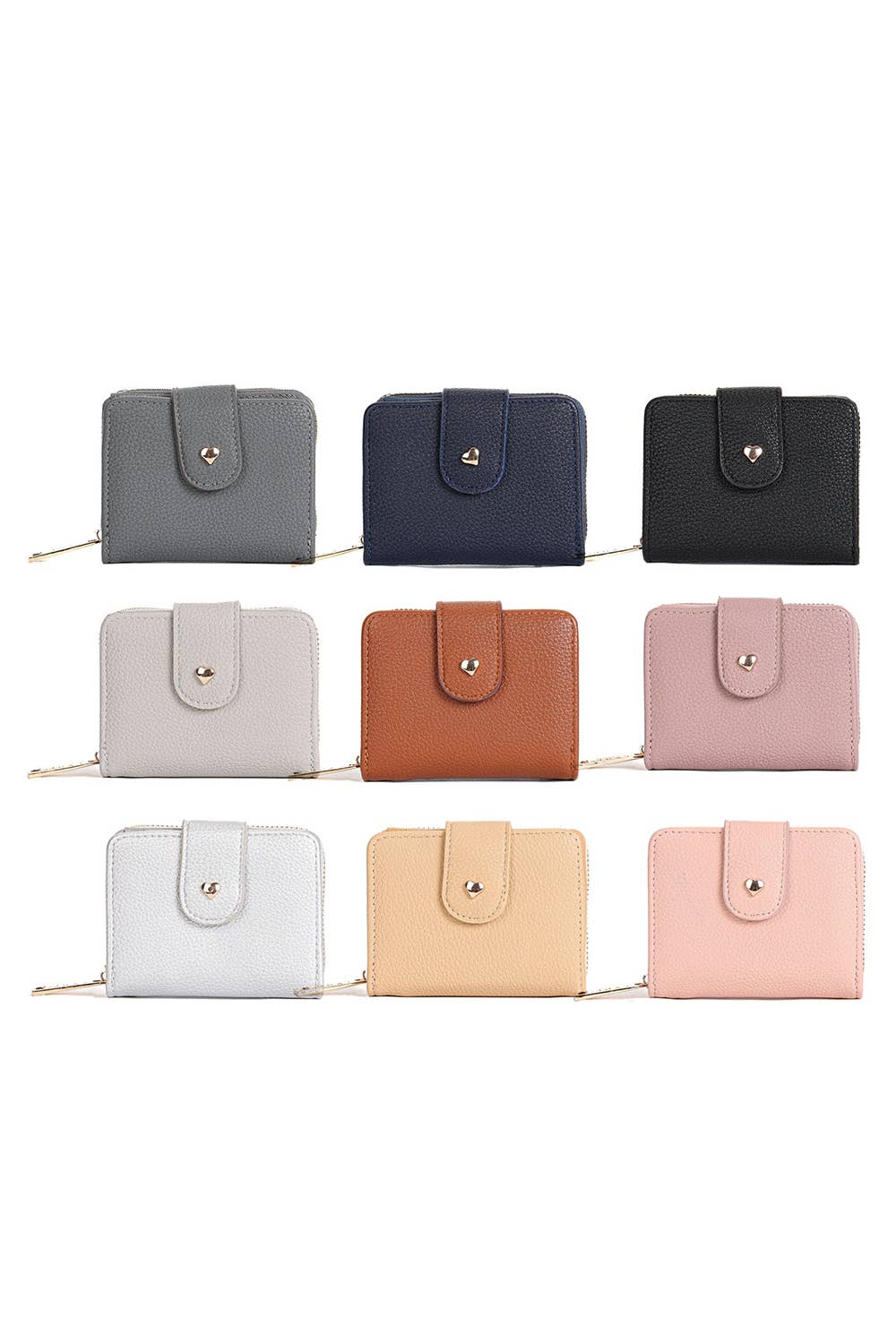 Ellas Trading – wholesale Wallet – Women's – Compact Wristlet Purse Wallet with Card Slots and Zipper4