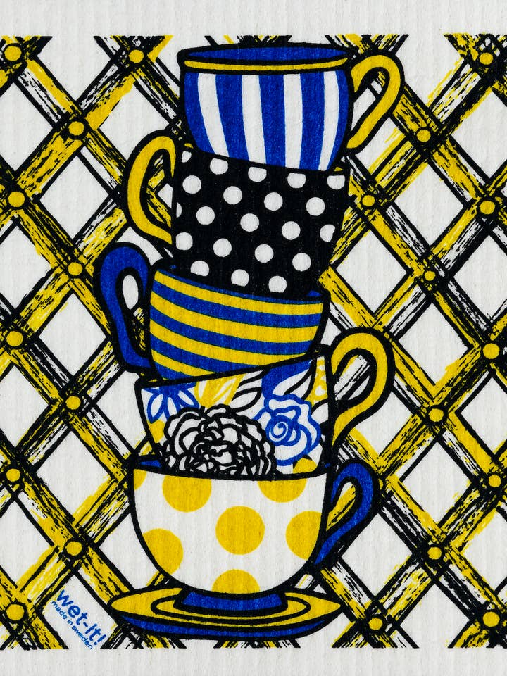 Teacups Swedish Cloth for wholesale by Wet-it!