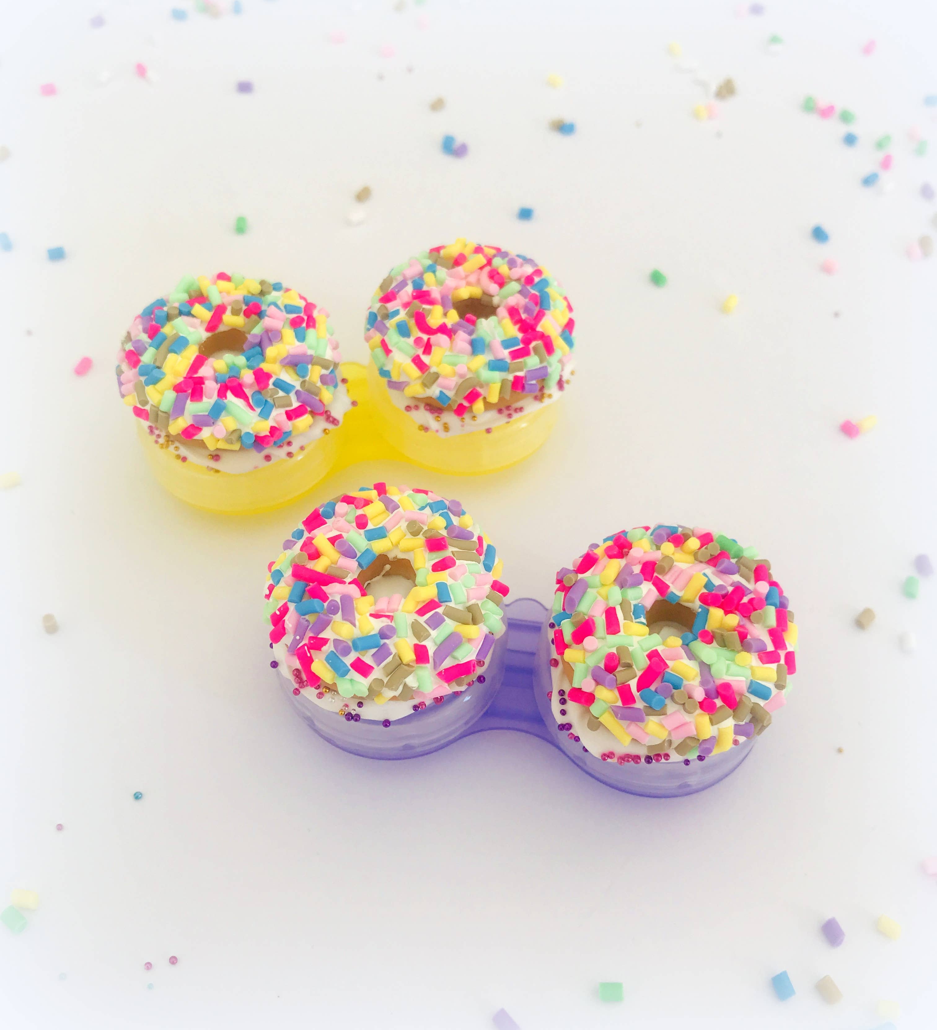 Sweets & Pearls – Großhandel Kontaktlinsenbehälter – Sprinkle Donut Kontaktlinsen Case Style 32