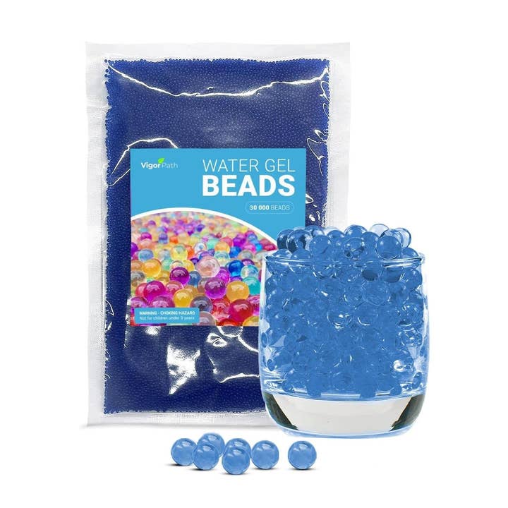 Vigor Path - Wholesale Beads - 30,000 Large Water Gel Beads - Floating Pearls - Blue0