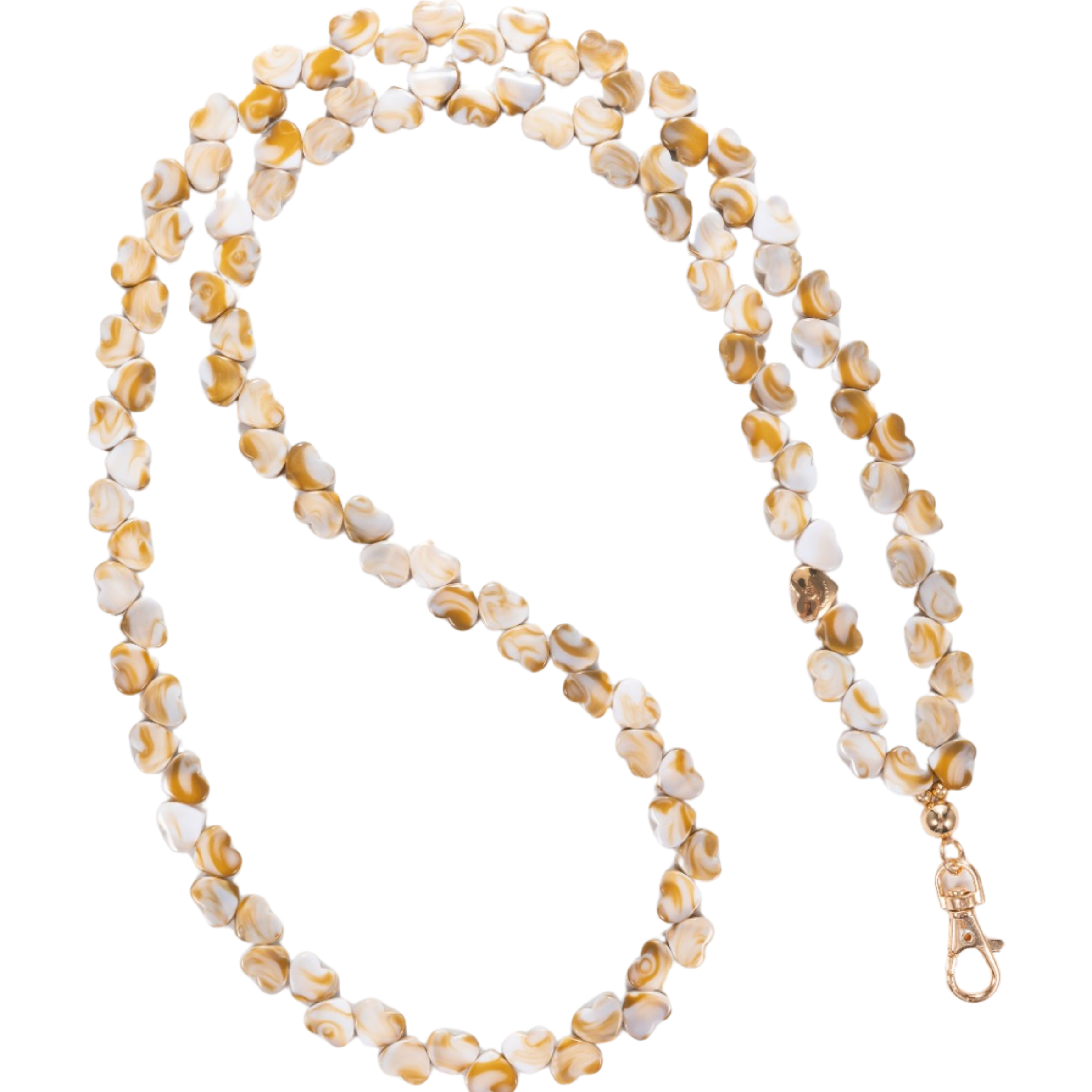 Miami Chains & Co. - Wholesale Phonecase Strap - Gingerbread Latte & Hearts Crossbody Phone Chain1