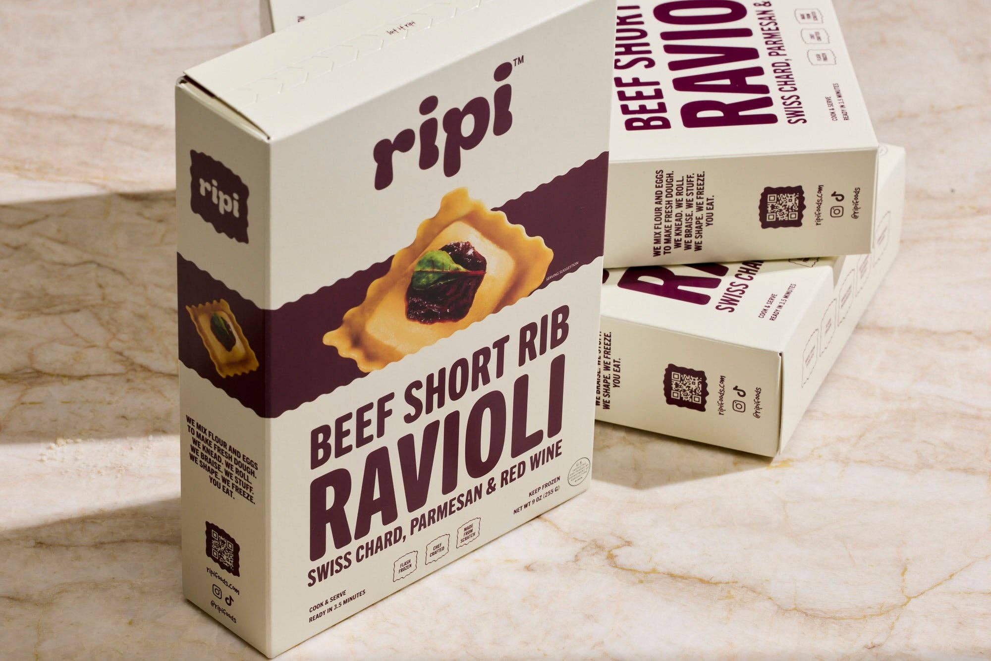 Ripi - Wholesale Pasta - Beef Short Rib Ravioli w/ Swiss Chard, Parmesan & Red Wine3