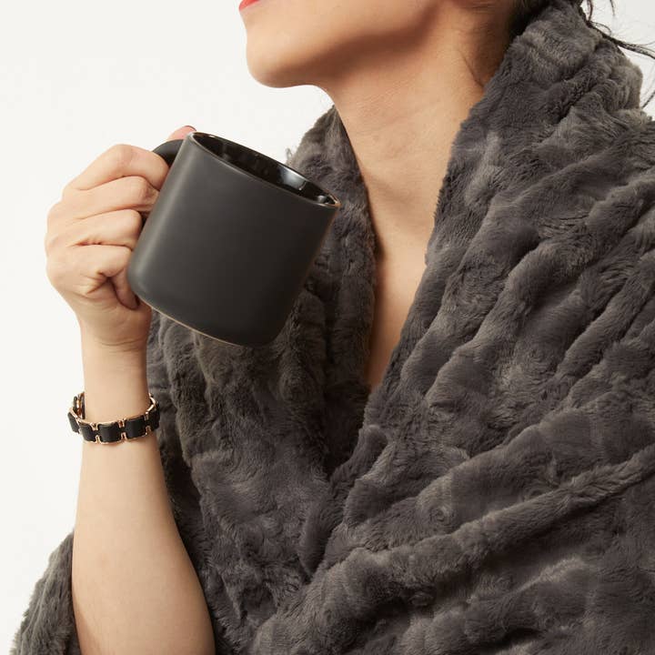 Tourance - Vente Plaids - Jeté - Le Marais - Anthracite0