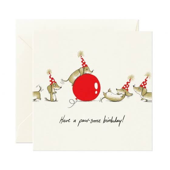 Biglietto d'auguri Pawsome per la vendita all'ingrosso da parte di Print Glorious Print