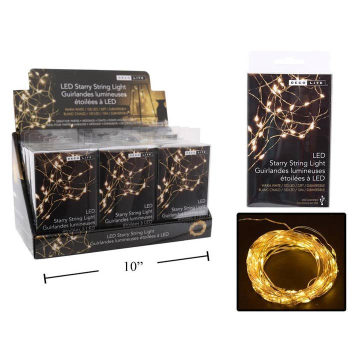 Guirlande lumineuse à LED à clip de la collection Truu Design Deco Lite pour la vente par Truu Design