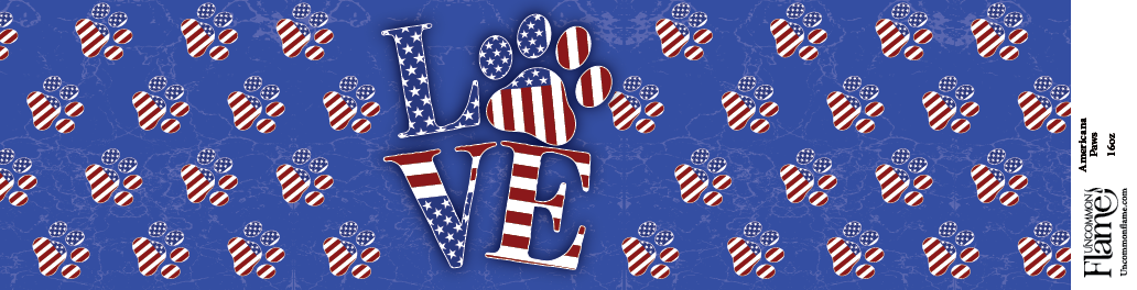 Uncommon Flame - Wholesale Jar/Filled Candle - Americana Paws Candle1