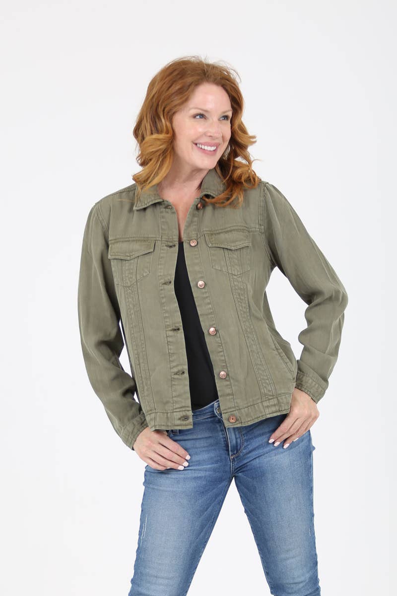Nostalgia - Wholesale Denim Jacket - Women's - NJ919-ASIS TENCEL DENIM JACKET11
