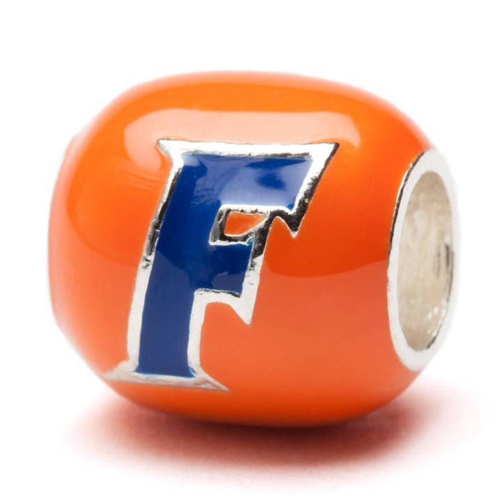 Florida Bead Charm - Orange 2-Sided Logo for wholesale by Stone Armory