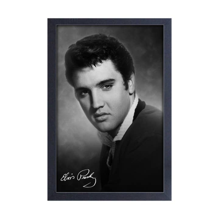 Pyramid America - Vente Affiche d'art - Elvis - Imprimé encadré Le Roi