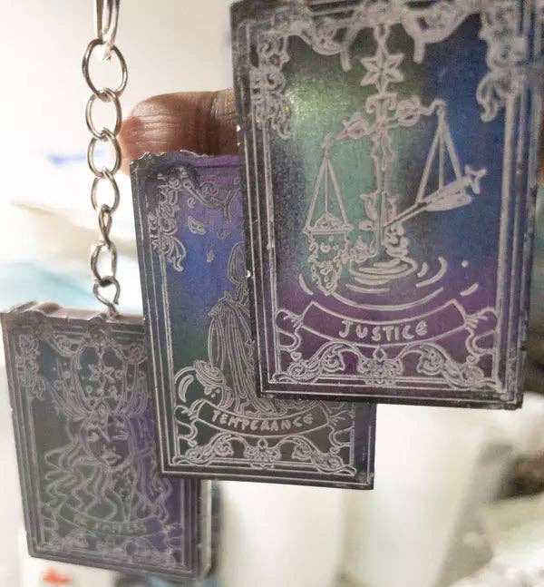 NerdyNixies LLC - Wholesale Keychain - Unisex - Tarot Card keychains3