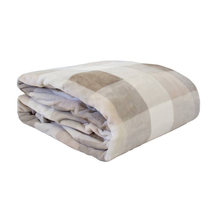 Bambury - Wholesale Bedding blanket - Charlie Ultraplush Blanket - Nougat