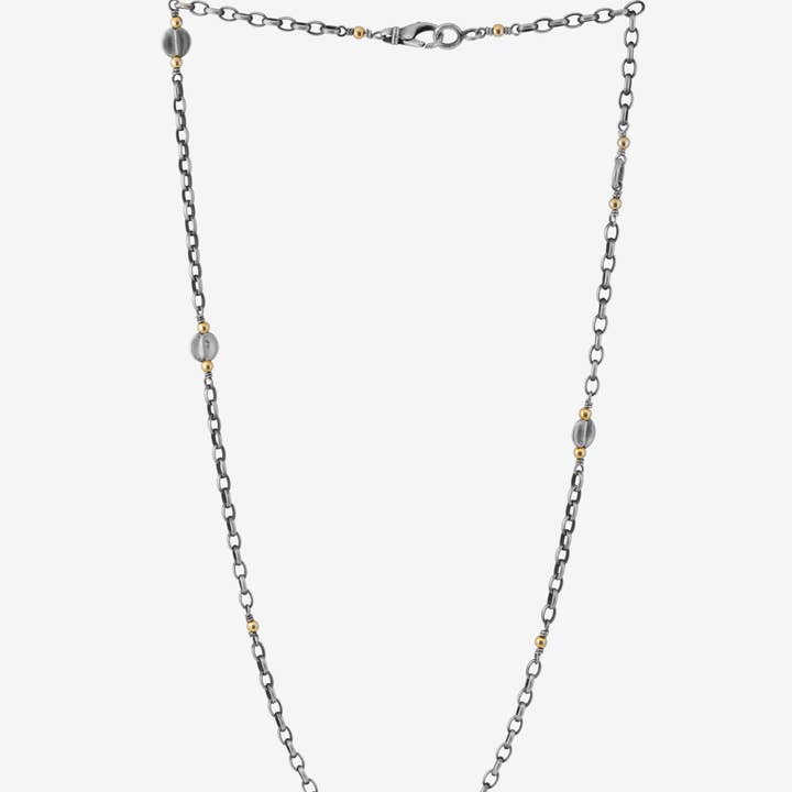 Collana a catena punteggiata Full Moon per la vendita all'ingrosso da parte di Golden Horn Jewellery