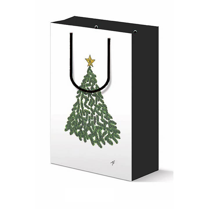 Toute-Petite - Wholesale Gift Bag - Lone Christmas Tree Gift Bag, Christmas and Holiday