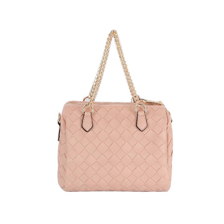 Handbag Factory Corp - Wholesale Shoulder Bag - Women's - Raised Floral Woven Shoulder Bag