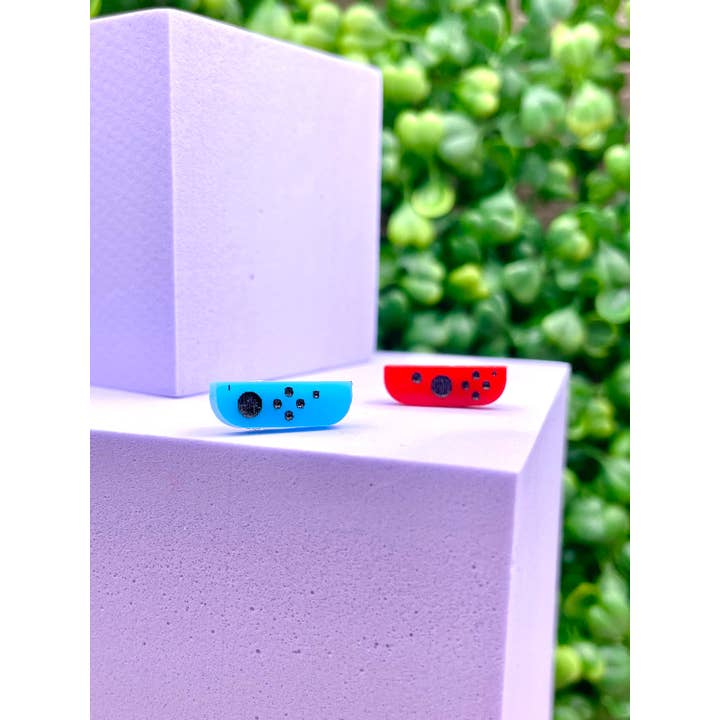 Banana Planet Co. - Wholesale Stud/Post Earrings - Tiny Nintendo Switch Joy Con Acrylic Earring Studs4