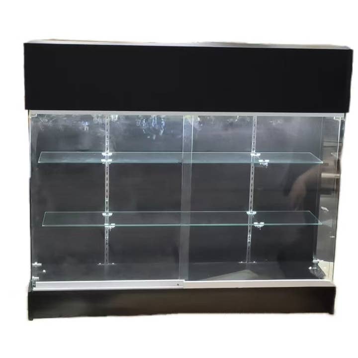 Only Hangers - Wholesale Retailer Display Stand/Case - Black Ledgetop Showcases with LED Lights in 4ft and 6ft3