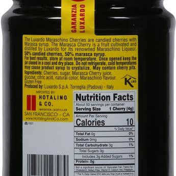 Sanniti - Wholesale Jam/Jelly - Luxardo Maraschino Cherries 400 Grams Jar1