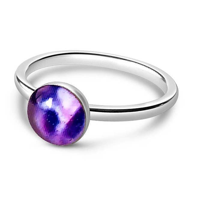 Sterling Silver Glöm mig inte ring för Lupusmedvetenhet för wholesale av Revive Jewelry