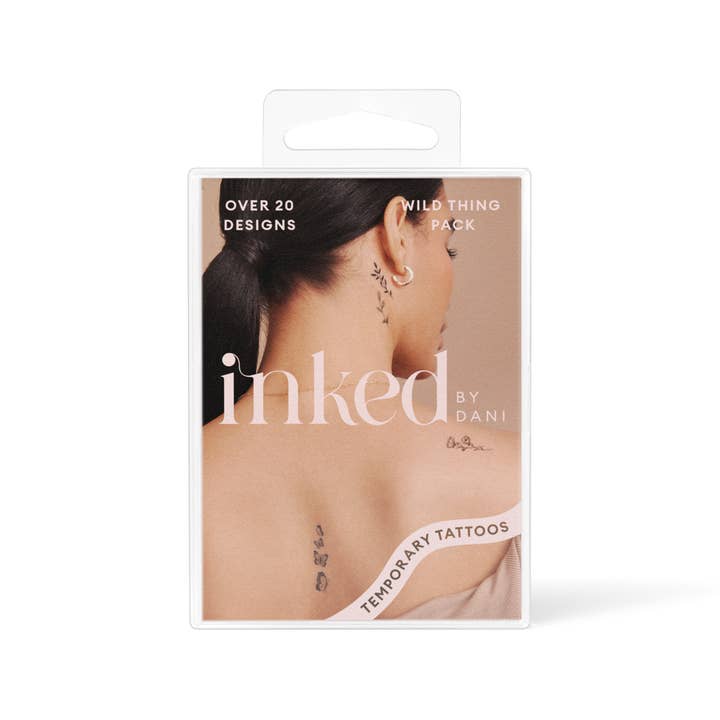 INKED by Dani - Wholesale Temporary Tattoo - Wild Thing Temporary Tattoo Pack