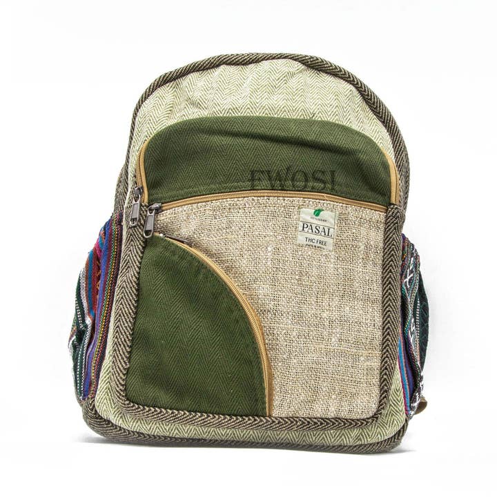 Fwosi handmade Himalaya a handmade Canvas Hemp Everyday Bag for wholesale by Fwosi