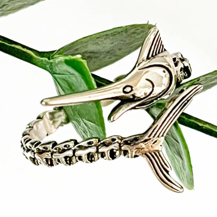 Vintage Distressed Fish Ring – Creative Hip-Hop Adjustable for wholesale by mildstyles