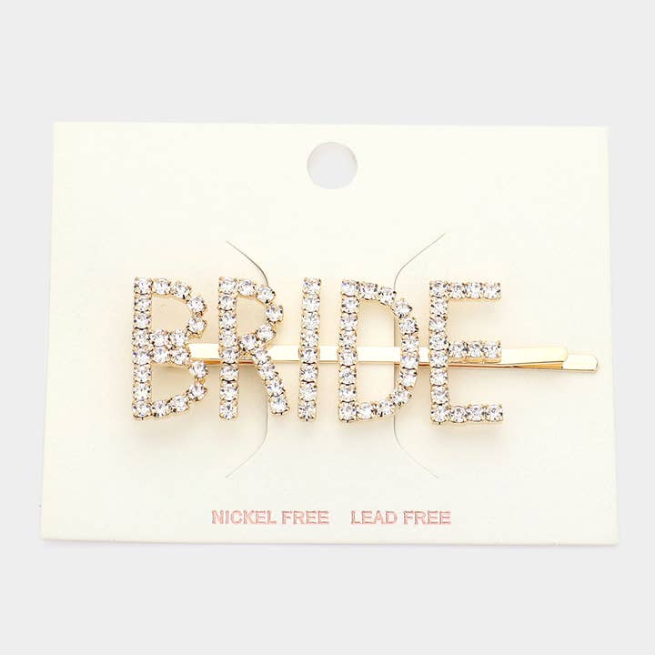 BRIDE Rhinestone Hair Bobby Pin for wholesale by Sensibling Corp.