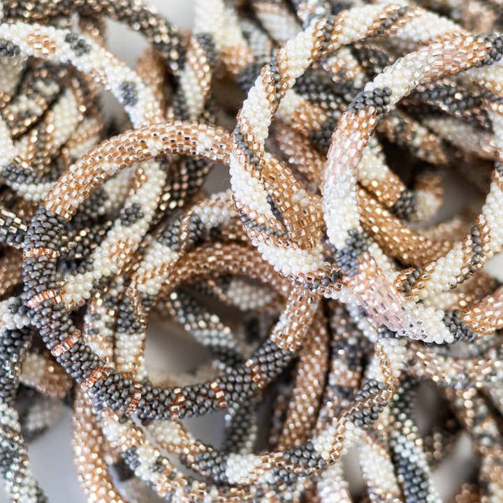 Aid Through Trade - Wholesale Beaded Bracelet - The Original Roll-On® Bracelet Bubbly - Set of 12