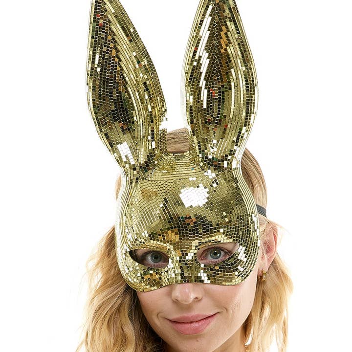 Goldener Spiegel-Hasenmaske für den Großhandel von KBW Global Corp.